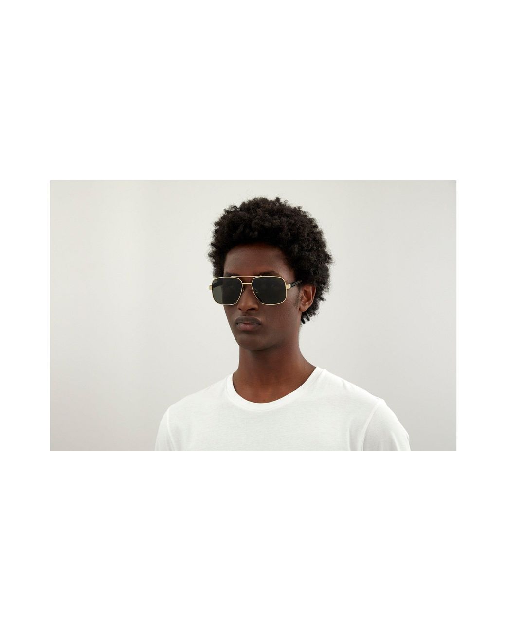 Gucci Black Gg0529S 001 Sunglasses Metal Pilot Normal for men
