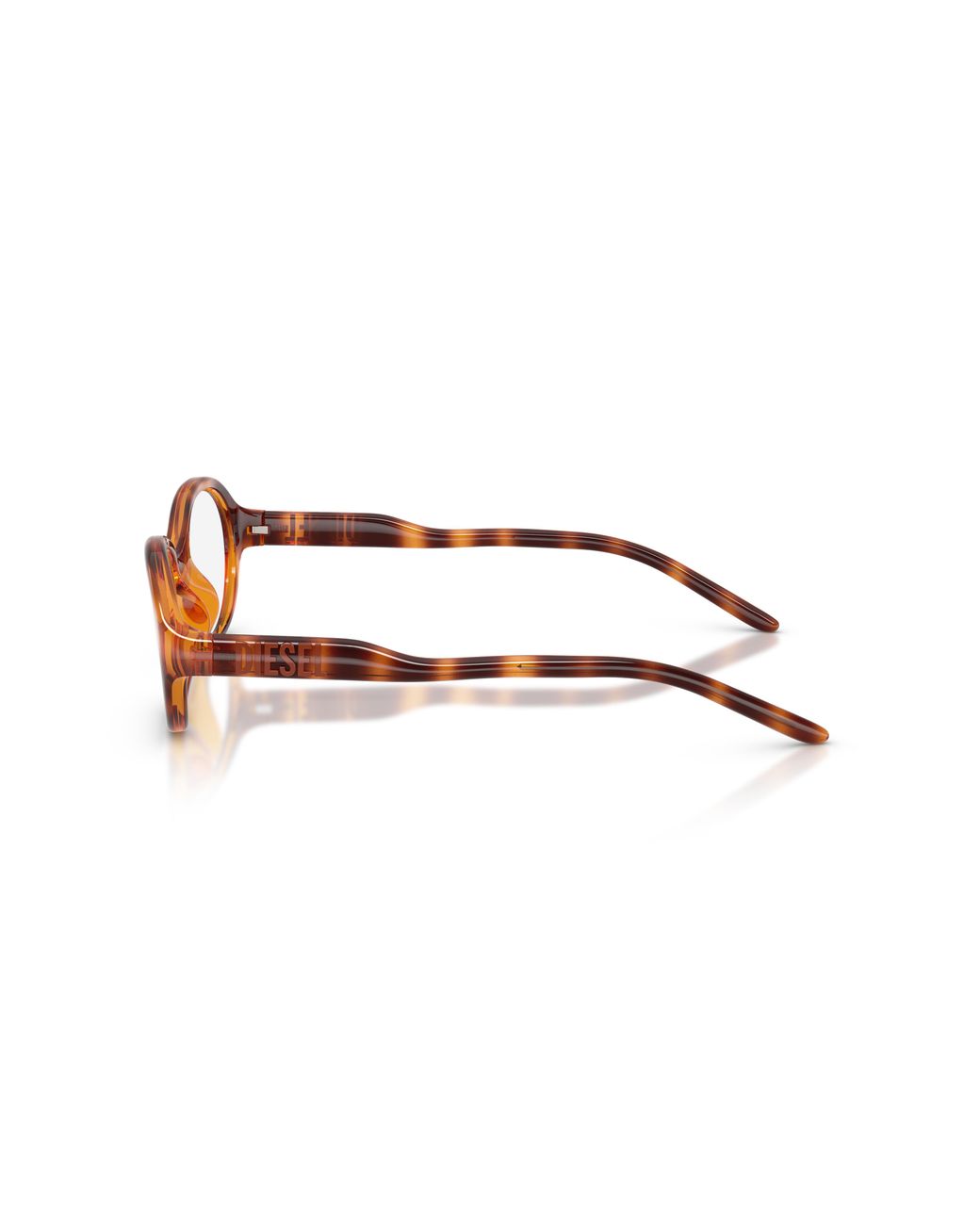 DIESEL Black Dl6014U 2003 Optical Frames Injected Transparent Round Normal
