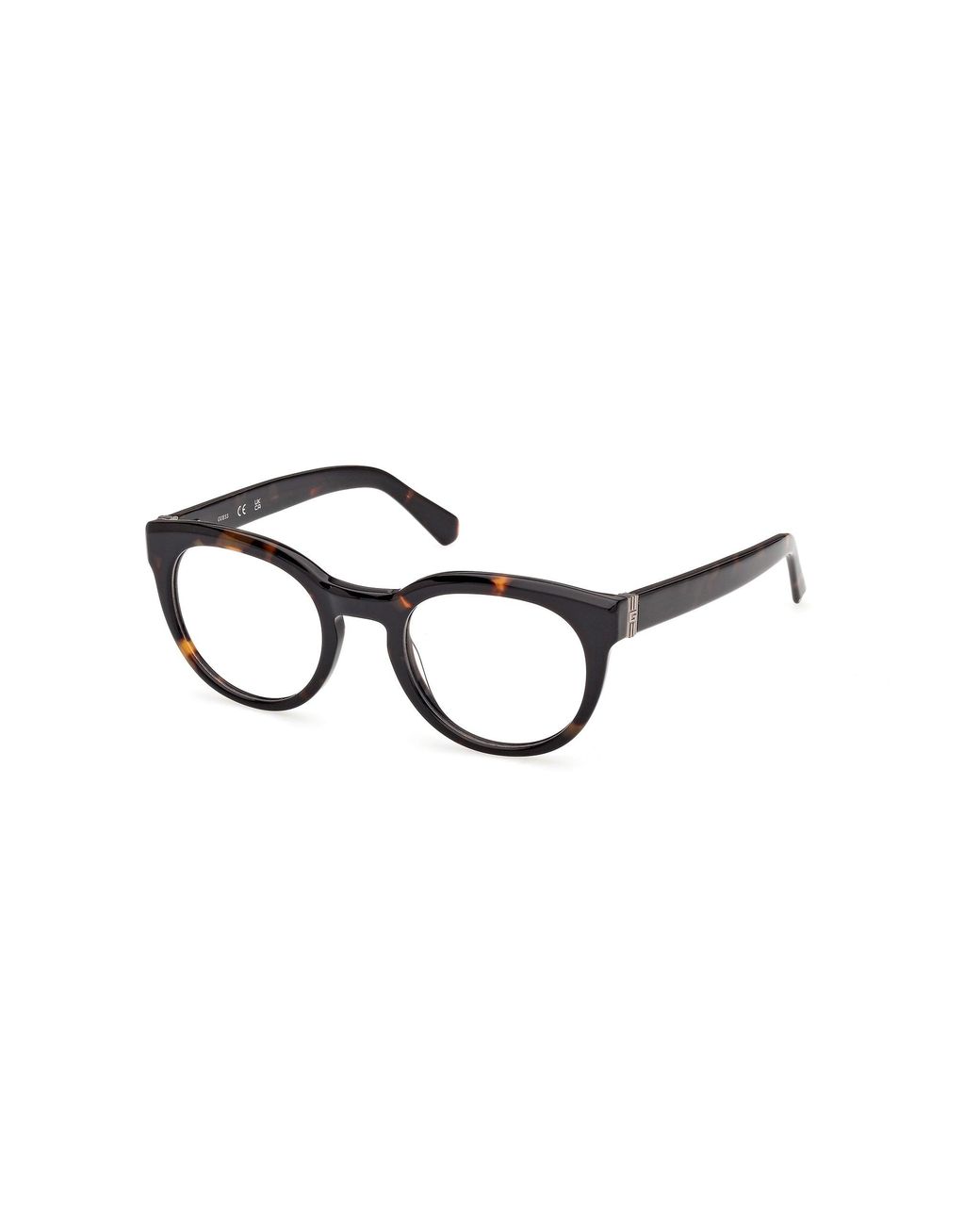 Guess Black Gu50366 052 Optical Frames Acetate Round Normal for men