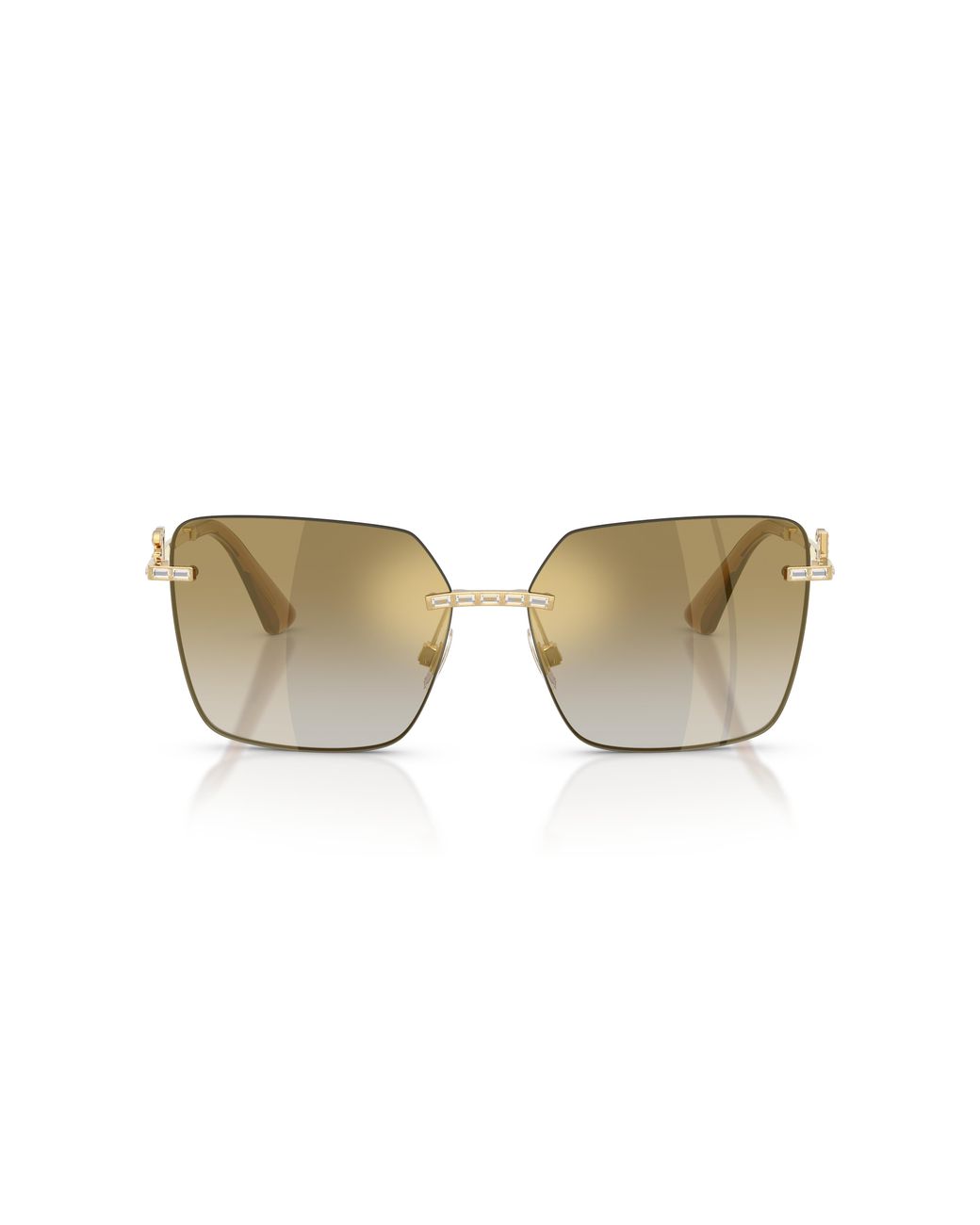 Dolce & Gabbana Black Dg2332B 02/6E Sunglasses Metal Squared Normal