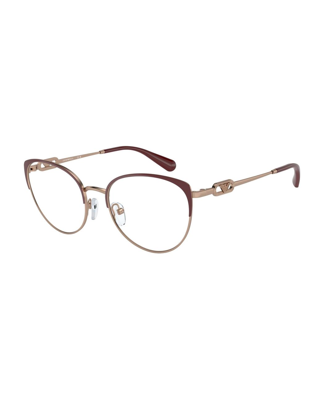 Emporio Armani Black Ea1150 3268 Optical Frames Metal Cat Eye Normal