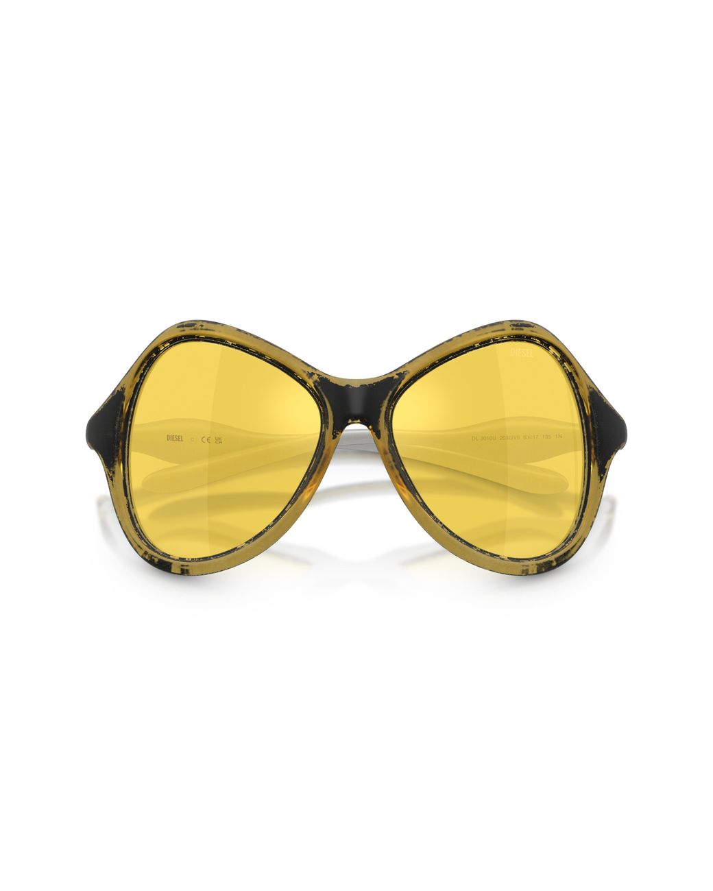 DIESEL Black Dl3010U 2030V9 Sunglasses Injected Cat Eye Normal