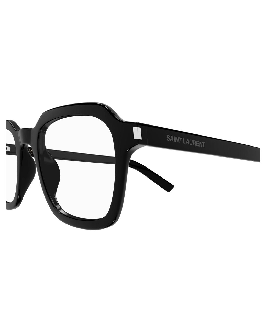 Saint Laurent Black Sl 715 Slim Opt 001 Optical Frames Acetate Transparent Squared