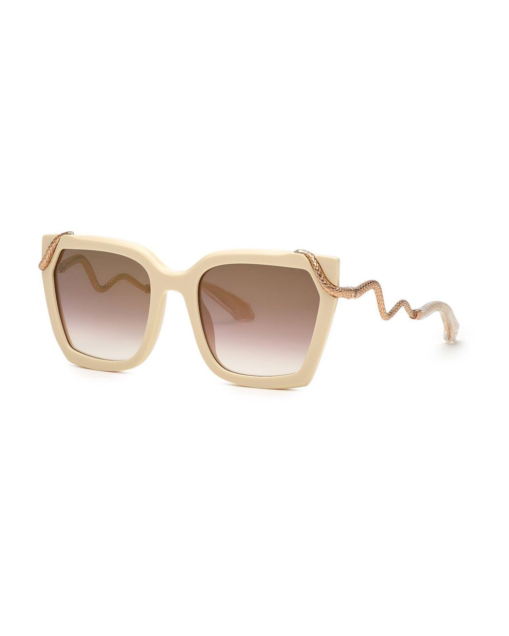 Roberto Cavalli Black Src034M 9X7G Sunglasses Acetate Squared Normal Shaded