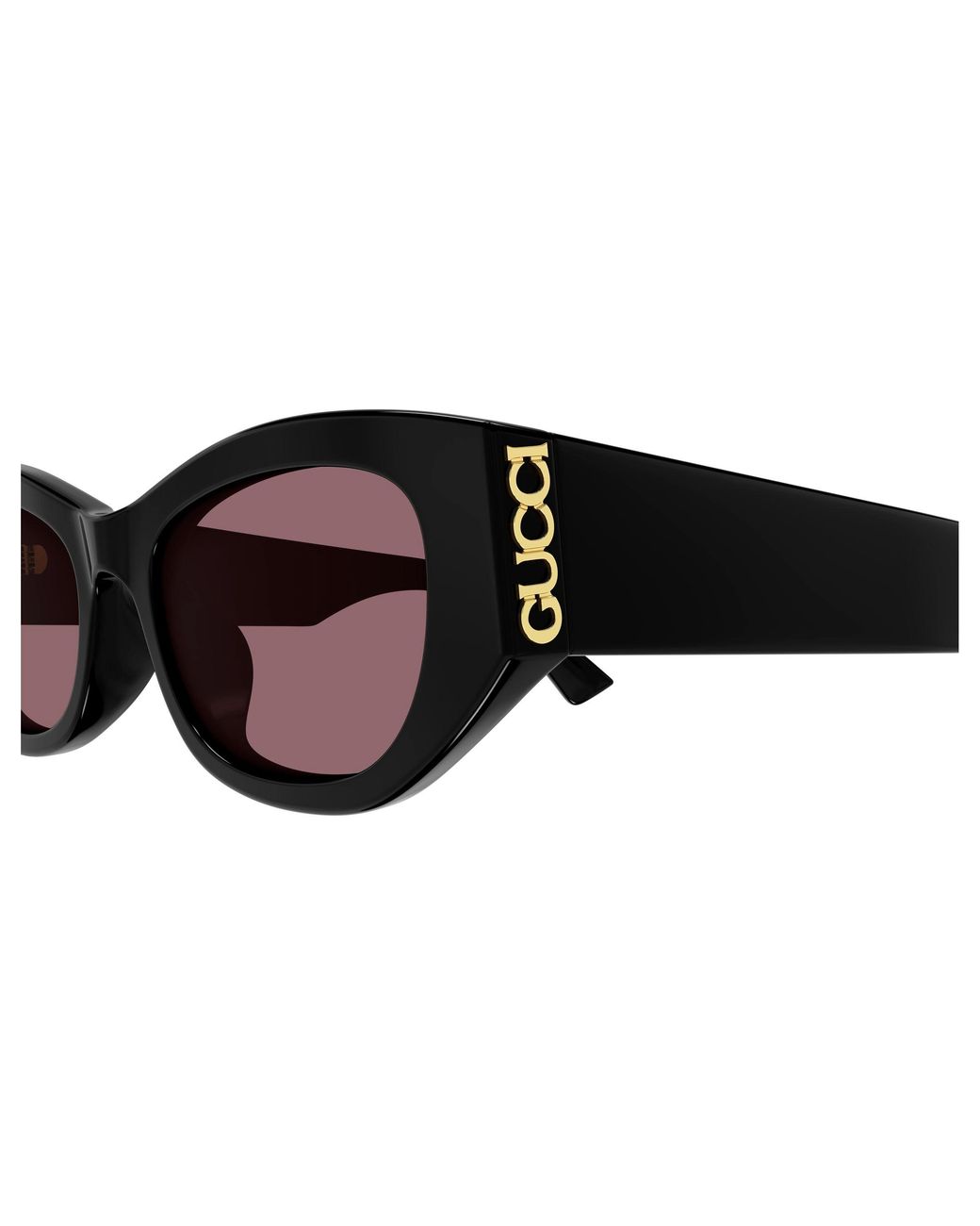 Gucci Black Gg2044Sa 003 Sunglasses Acetate Cat Eye