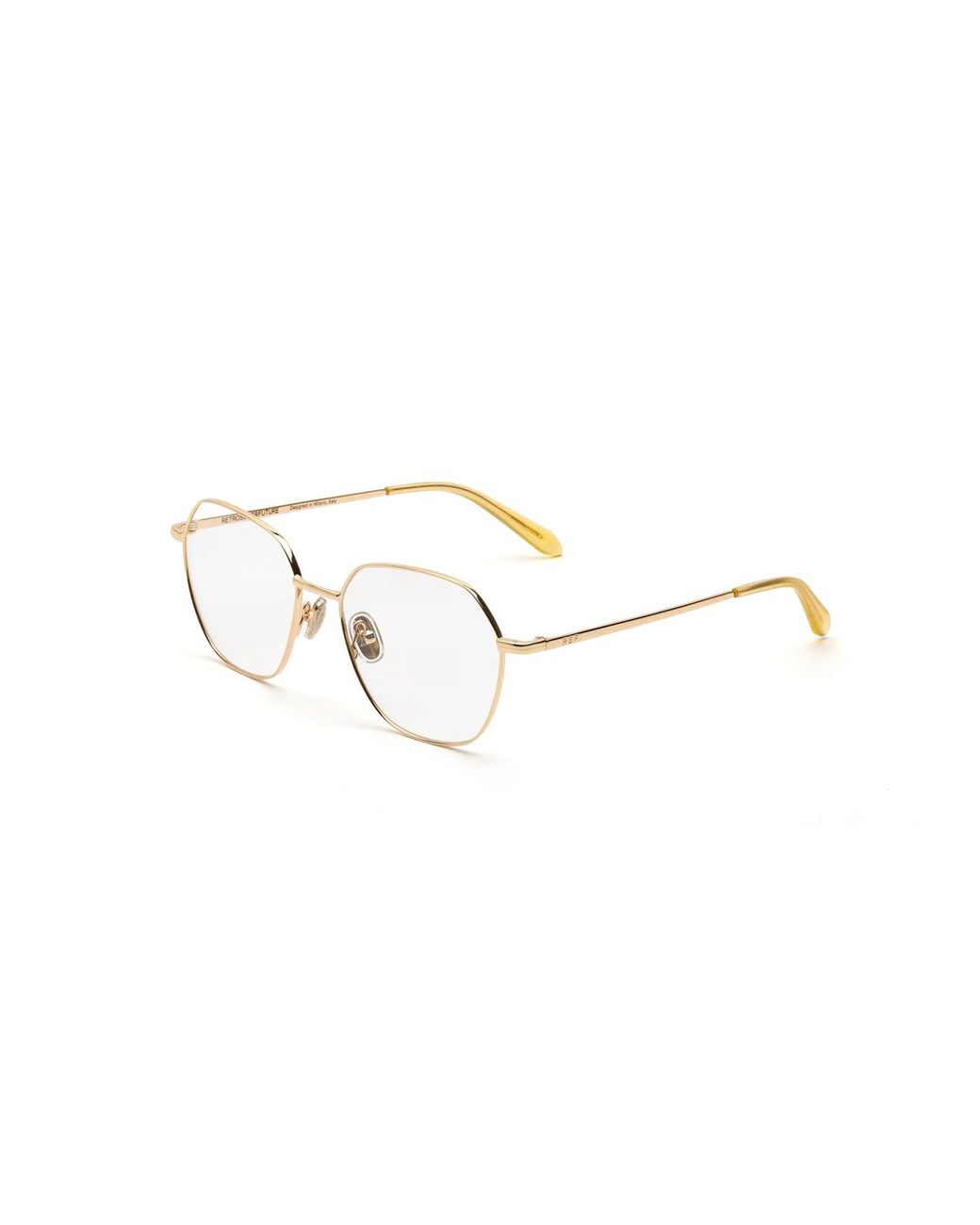 Retrosuperfuture Black Sgz Numero 138 Cremoso Optical Frames Metal Geometric