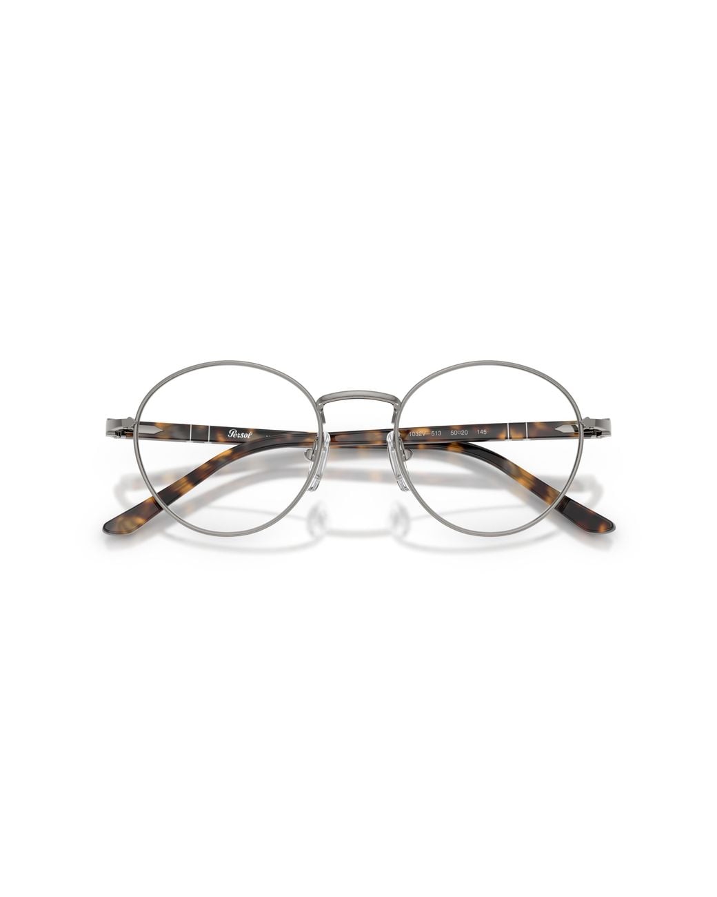 Persol Black Po1032V 513 Optical Frames Steel Transparent Round Normal