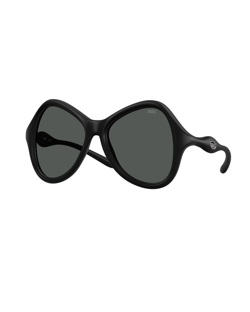 DIESEL Black Dl3010U 200287 Sunglasses Injected Cat Eye Normal