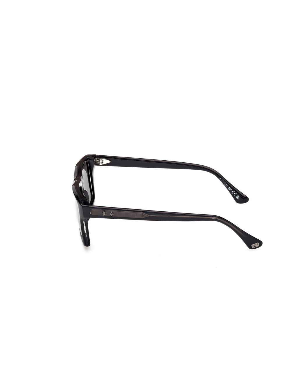 Web Black We0383 05D Sunglasses Acetate Smoke Squared Polarized for men