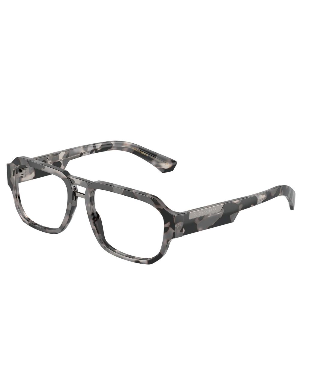 Dolce & Gabbana Black Dg3389 3435 Optical Frames Acetate Transparent Pilot Normal for men