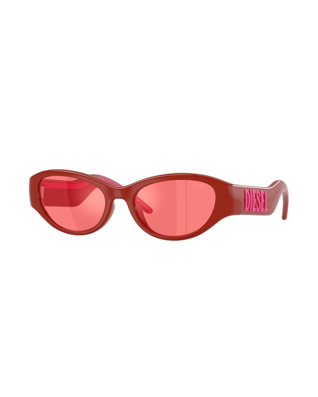 DIESEL Black Dl3021U 2054C8 Sunglasses Injected Pillow Mirror
