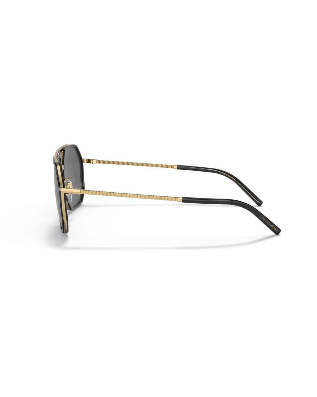 Dolce & Gabbana Black Dg2285 02/81 Sunglasses Metal Pilot Polarized for men