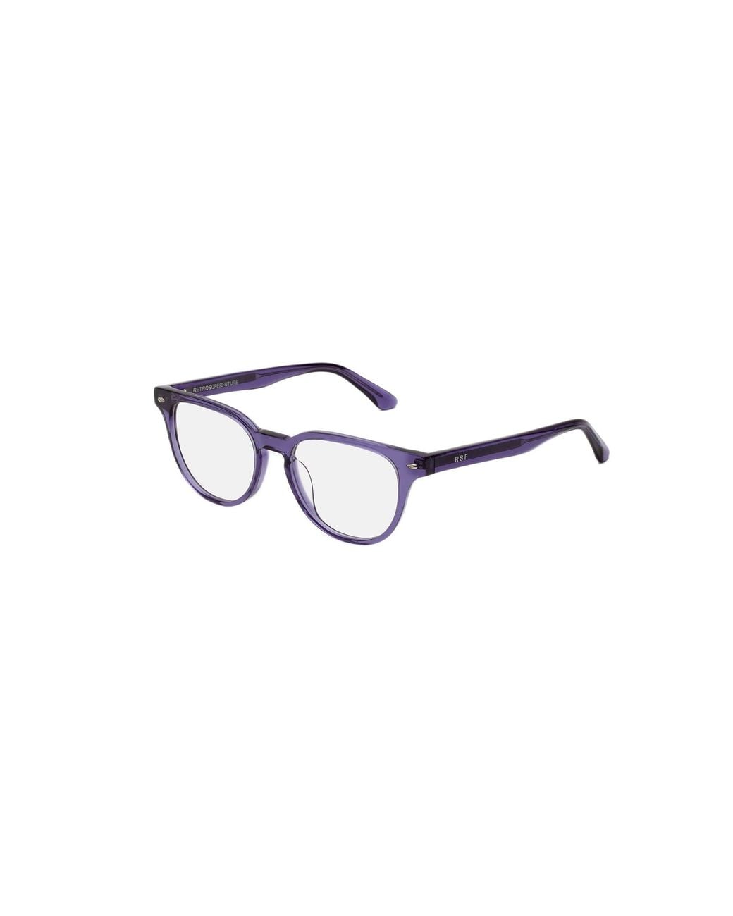 Retrosuperfuture Black Ru0 Numero 162 Ametista Optical Frames Acetate Round