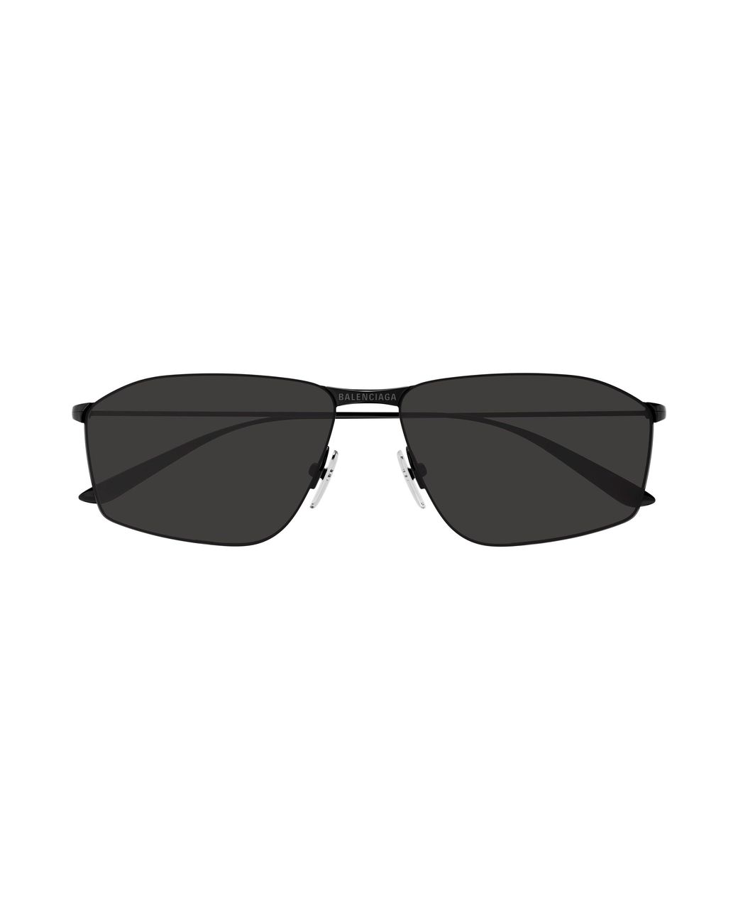Balenciaga Black Bb0413S 001 Sunglasses Metal Squared for men