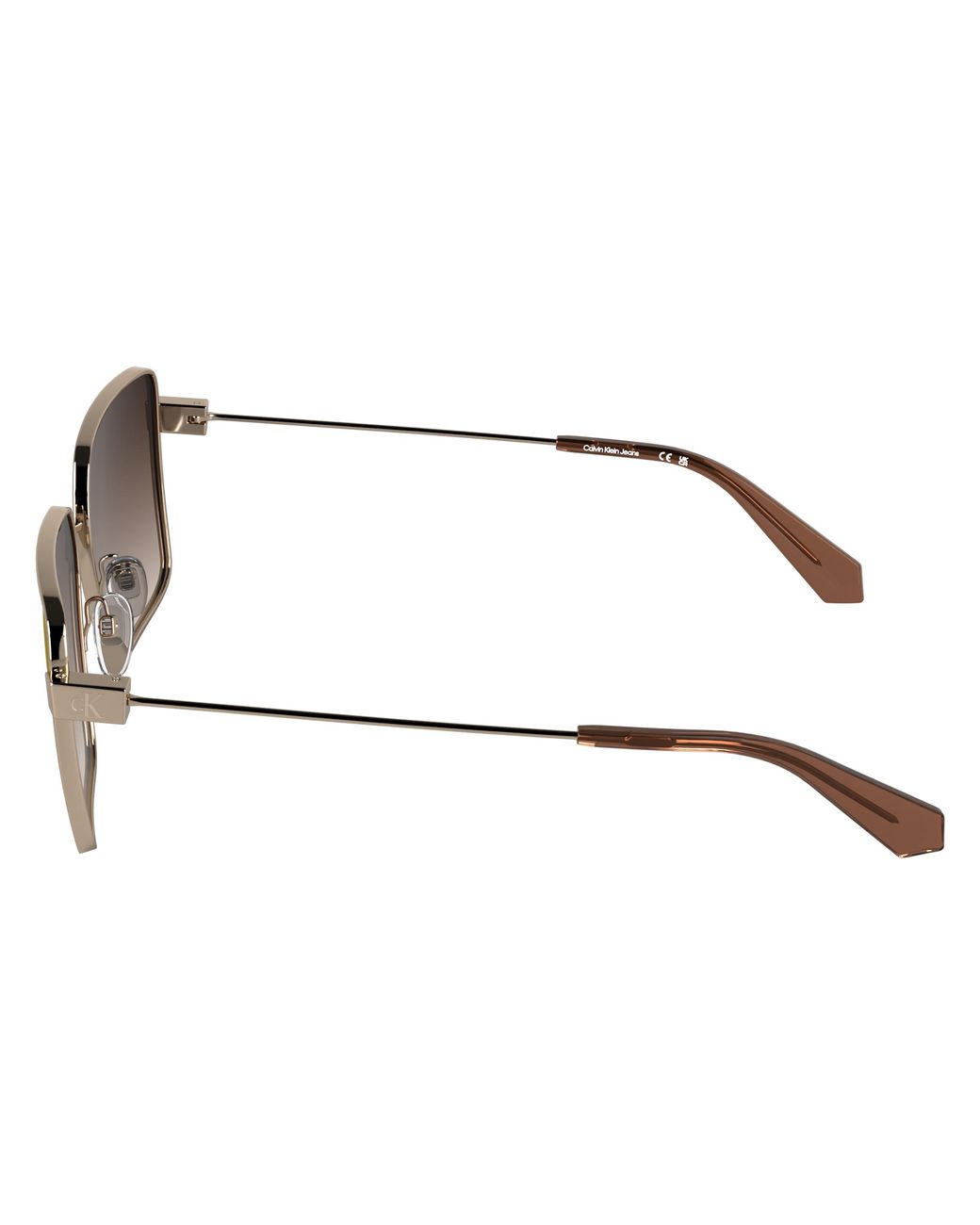 Calvin Klein Black Ckj26201S 770 Sunglasses Metal Bordeaux Squared Normal