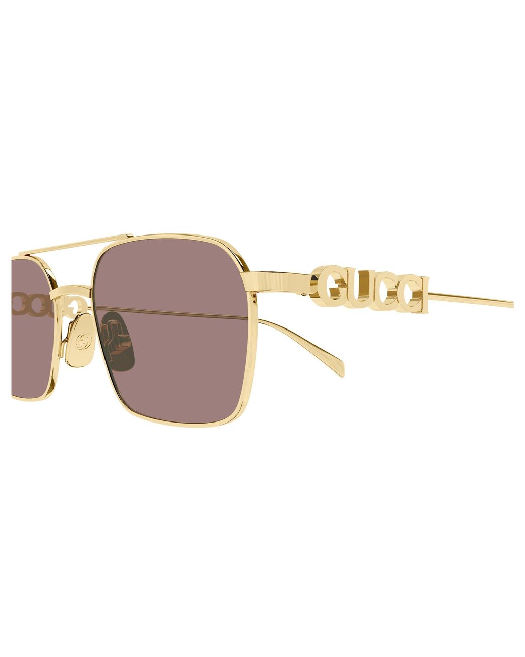 Gucci Black Gg1804S 003 Sunglasses Metal Squared
