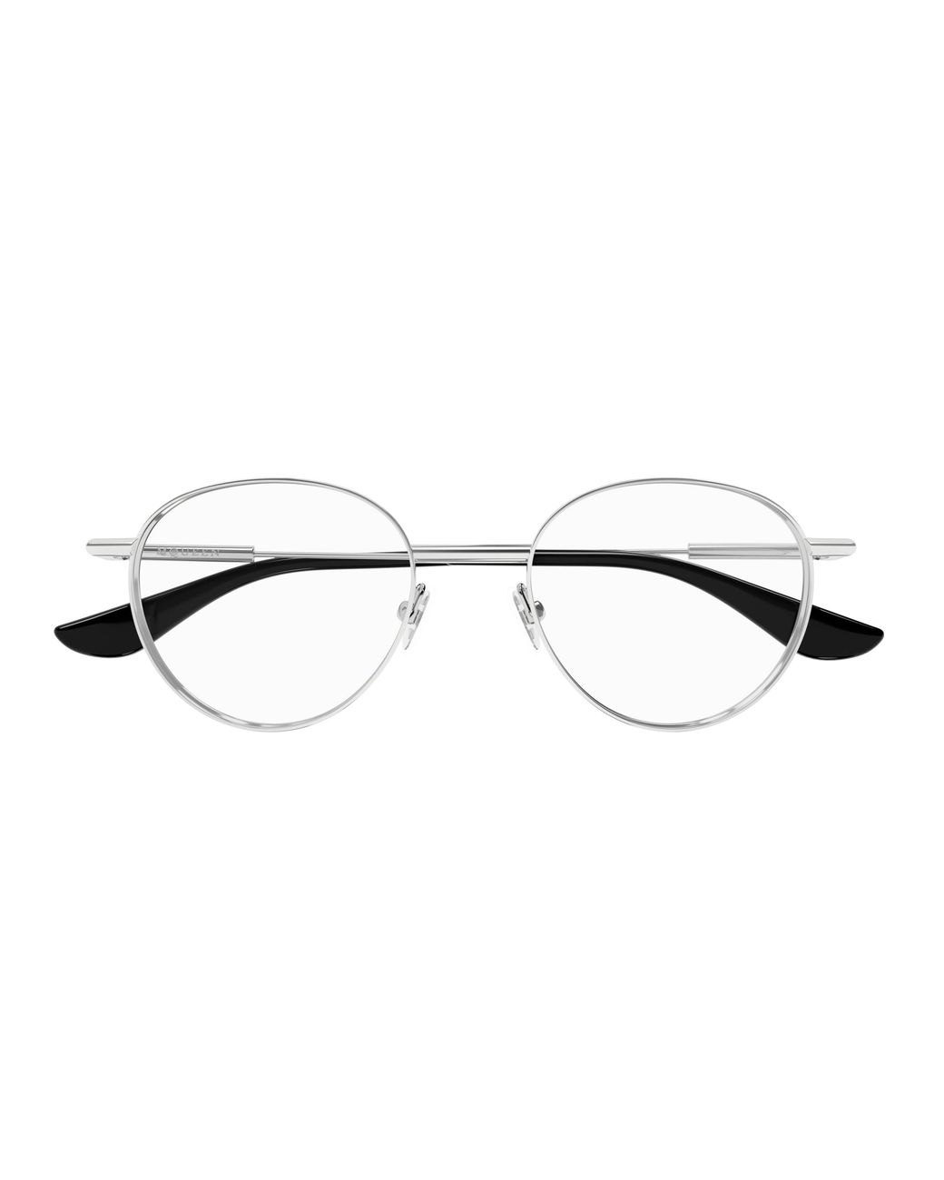 McQueen Black Am0502O 001 Optical Frames Metal Transparent Round