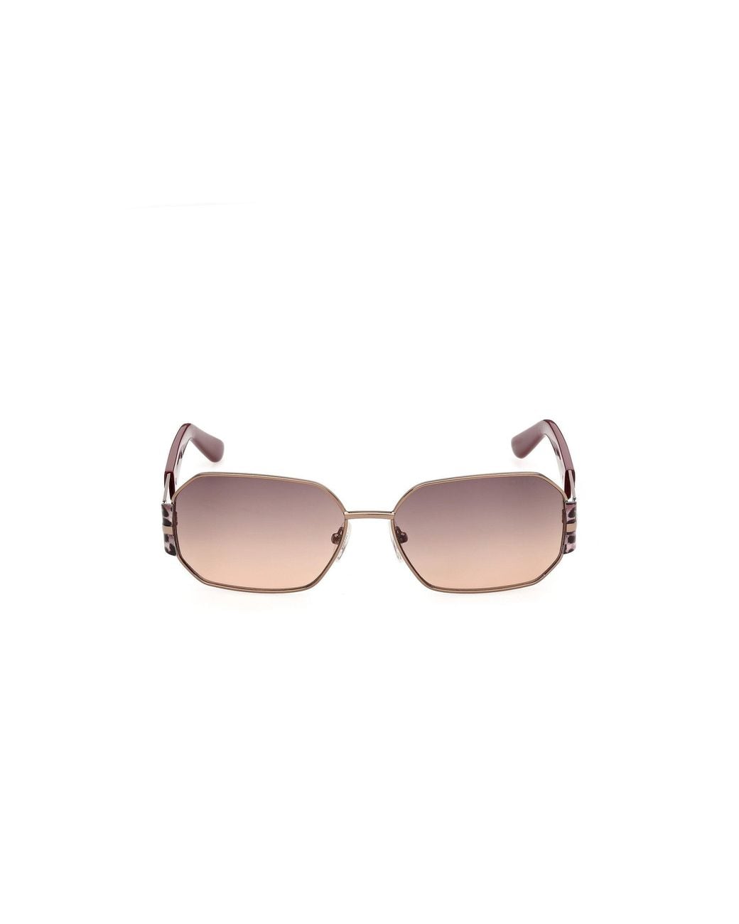 Guess Black Gu00356 36F Sunglasses Metal Geometric Normal