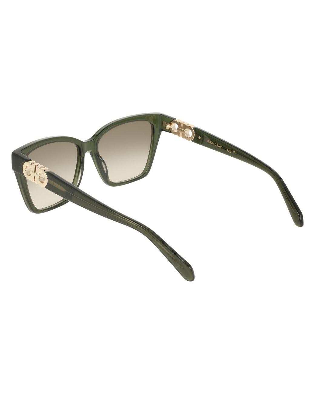 Ferragamo Black Sf2110S 320 Sunglasses Acetate Squared Normal