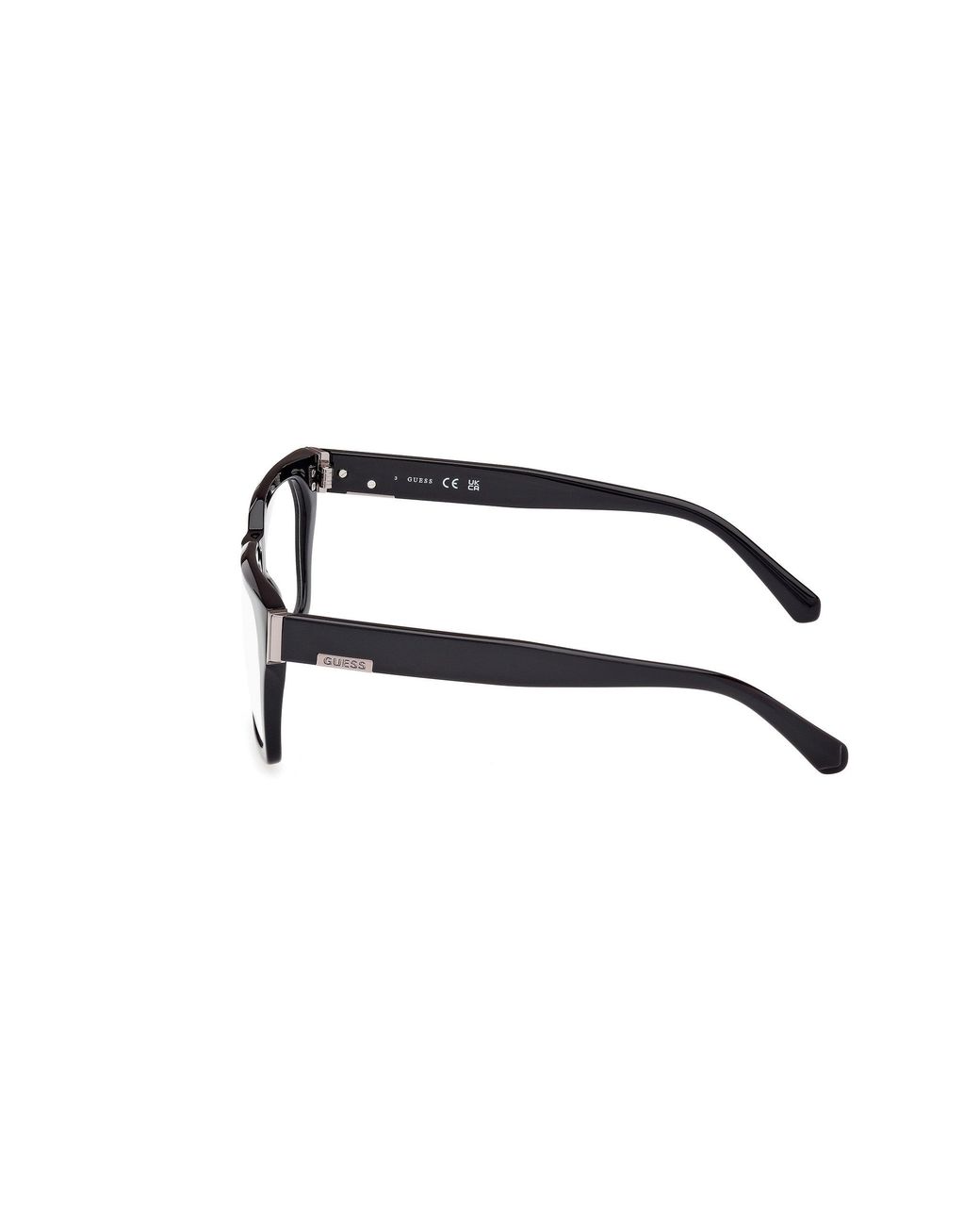 Guess Black Gu50188 001 Optical Frames Acetate Squared Normal for men