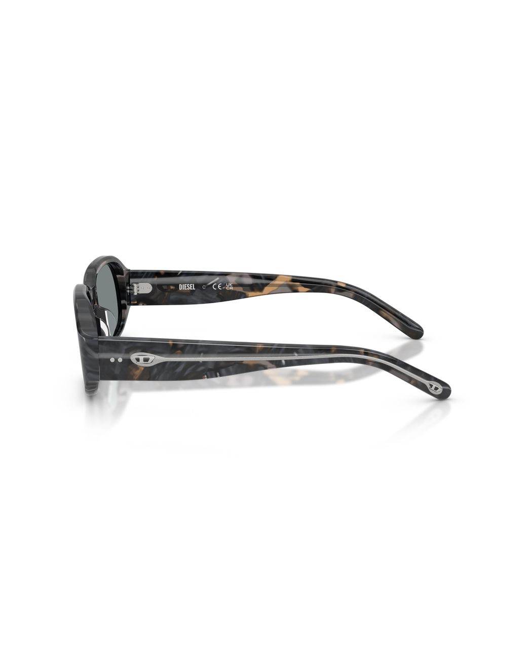 DIESEL Black Dl2009F 2041/1 Sunglasses Acetate Squared Normal