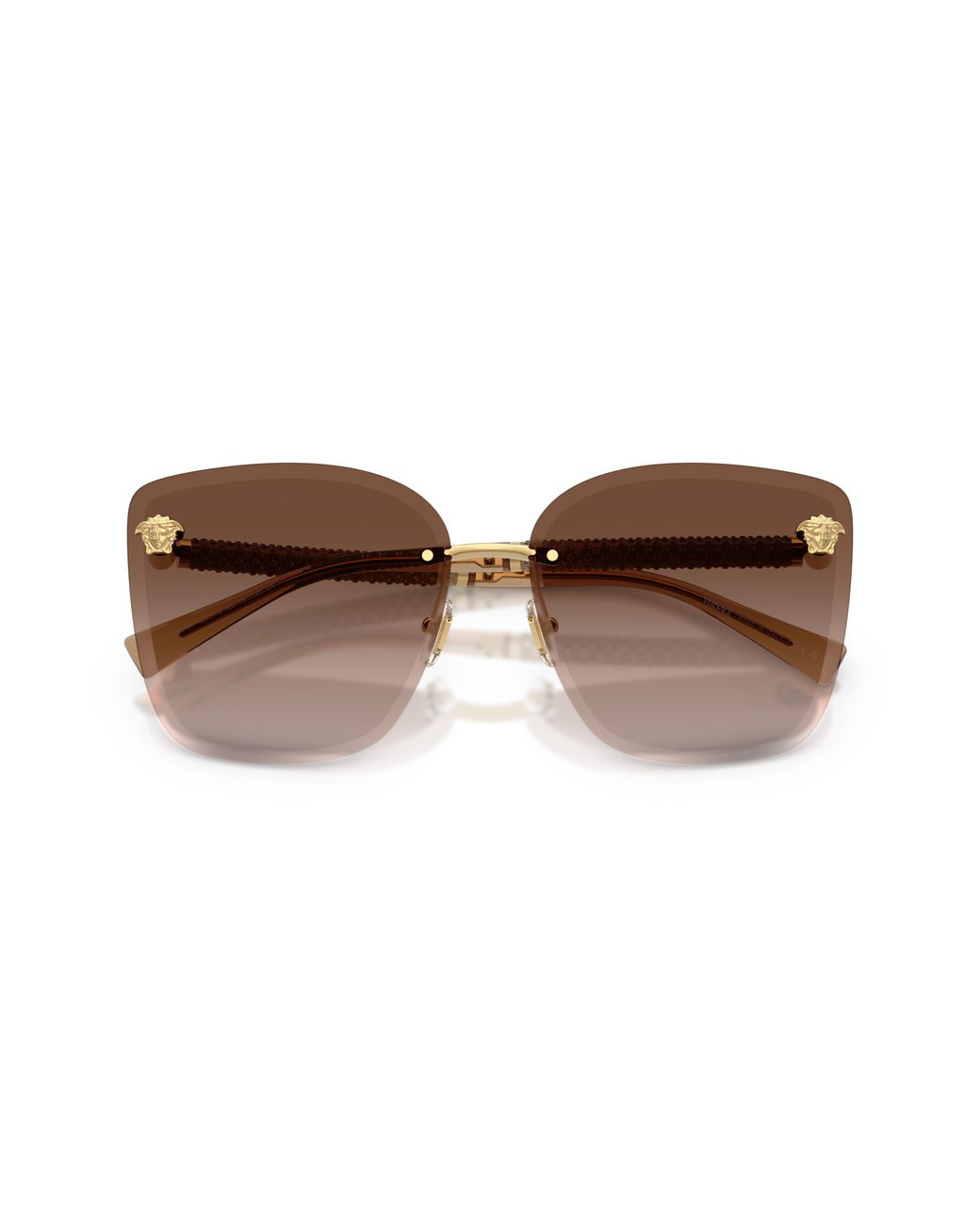 Versace Black Ve2292B 100213 Sunglasses Metal Cat Eye Normal Nuanced