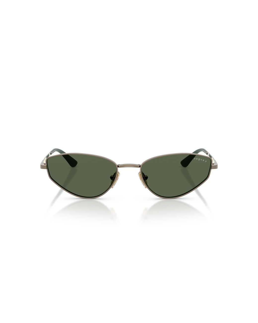 Vogue Eyewear Green Vo4339S 51389A Sunglasses Metal Cat Eye Polarized