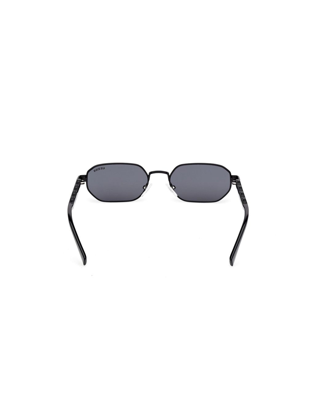 Guess Black Gu00231 01A Sunglasses Metal Smoke Geometric Normal