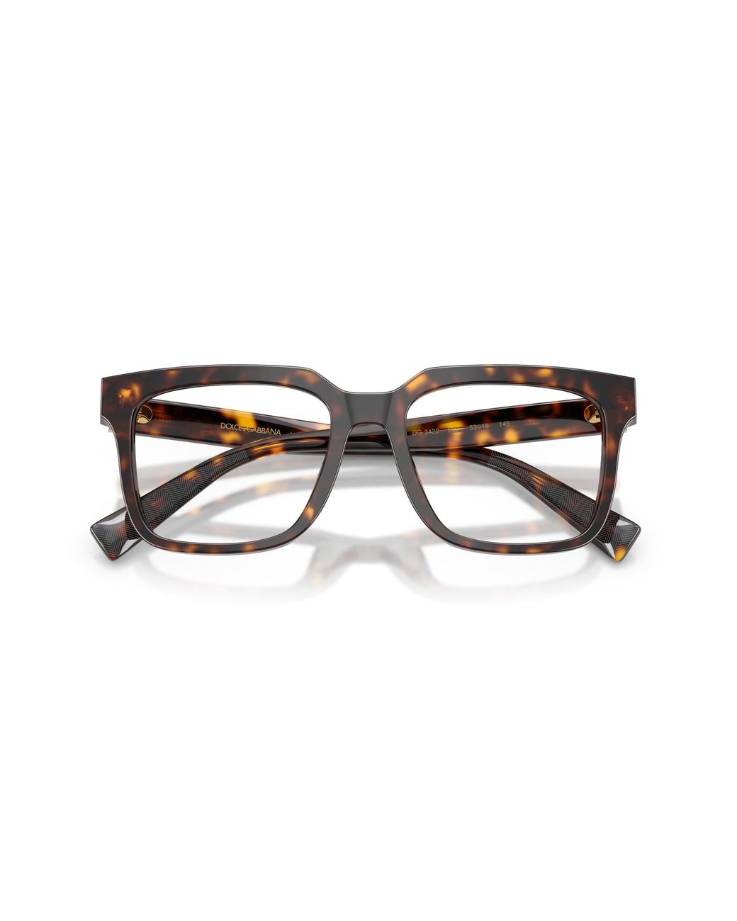 Dolce & Gabbana Black Dg3422 502 Optical Frames Acetate Squared Normal for men