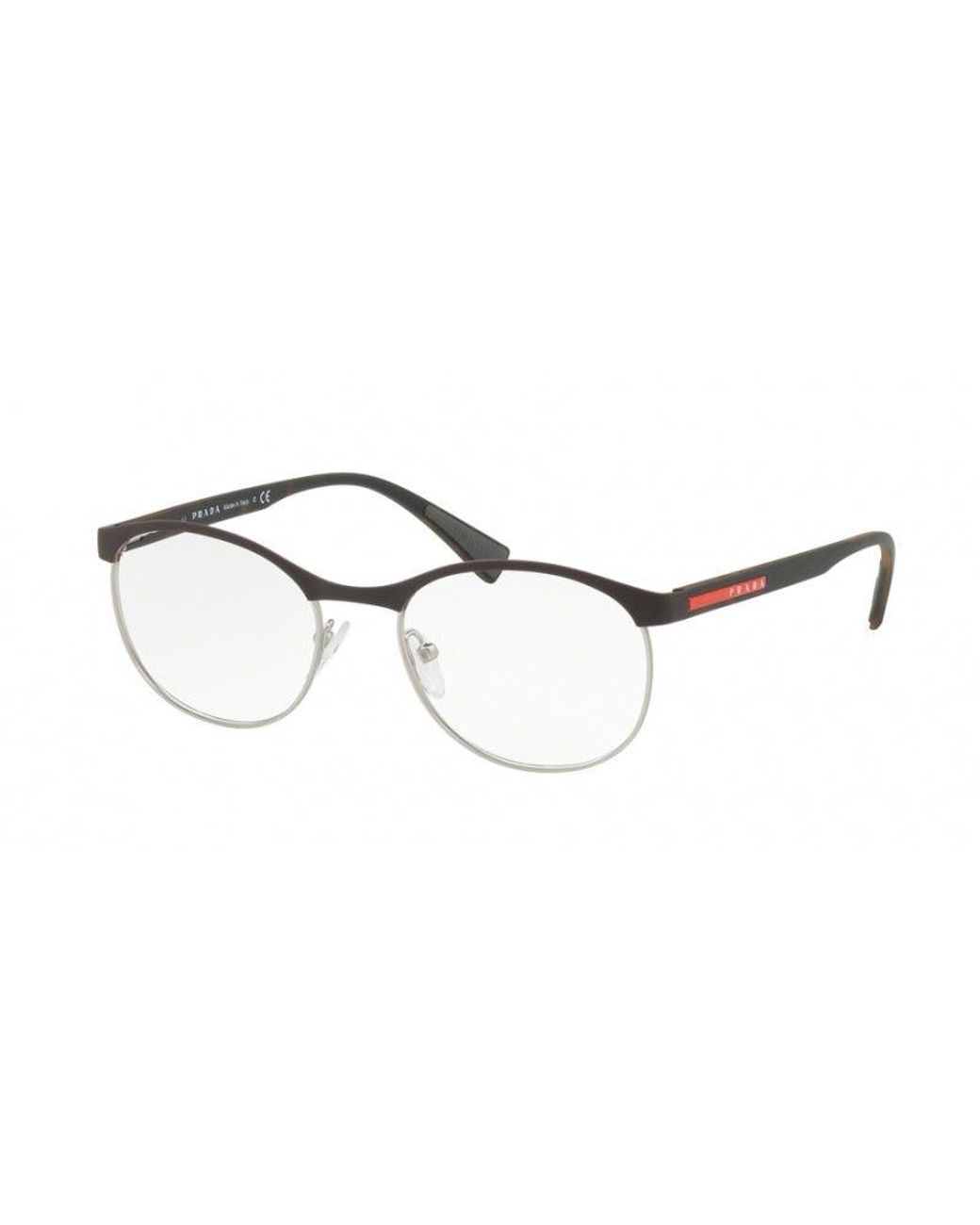 Prada Linea Rossa Black Ps 50Iv Vy21O1 Optical Frames Outlet Metal Pantos for men