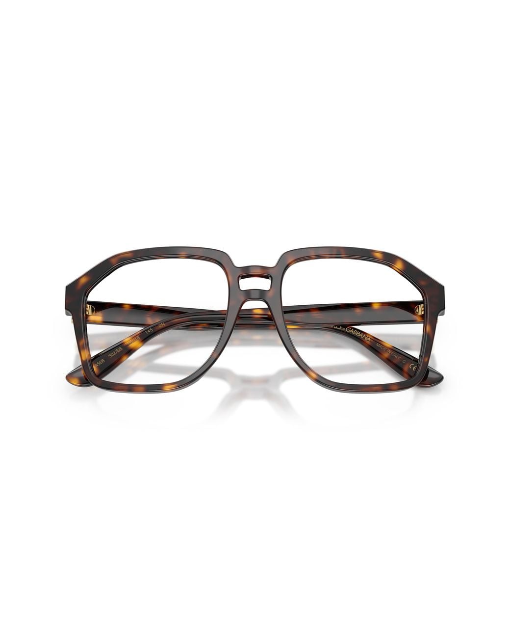 Dolce & Gabbana Black Dg4568 502/Sb Optical Frames Acetate Transparent Pilot Normal for men