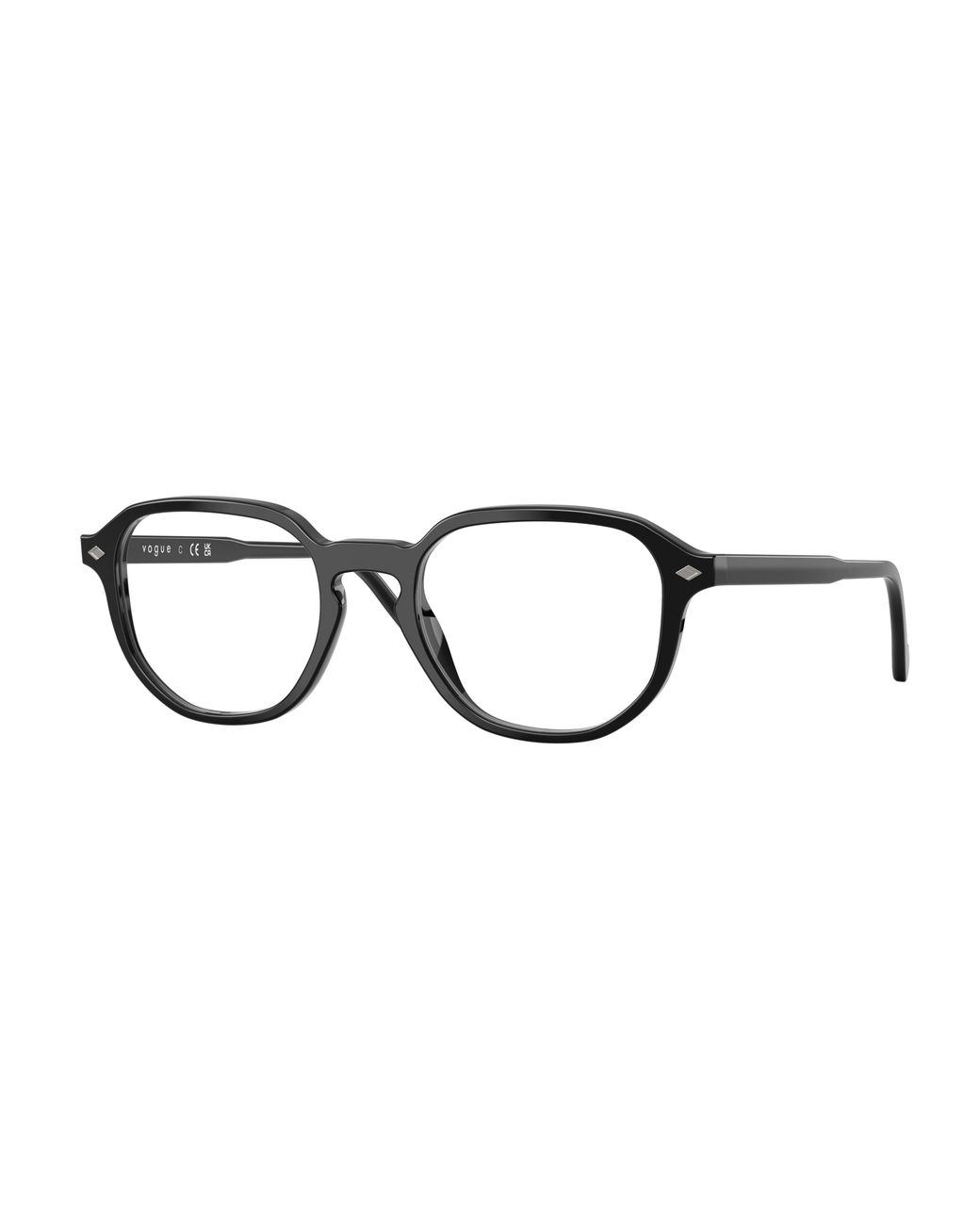 Vogue Eyewear Black Vo5708 W44 Optical Frames Acetate Transparent Geometric Normal for men