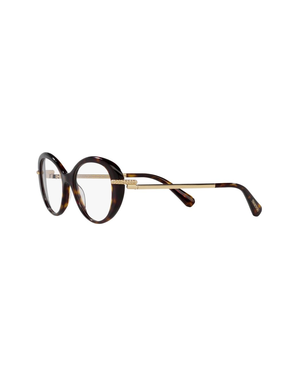 Swarovski Black Sk2001 1002 Optical Frames Acetate Transparent Round Normal
