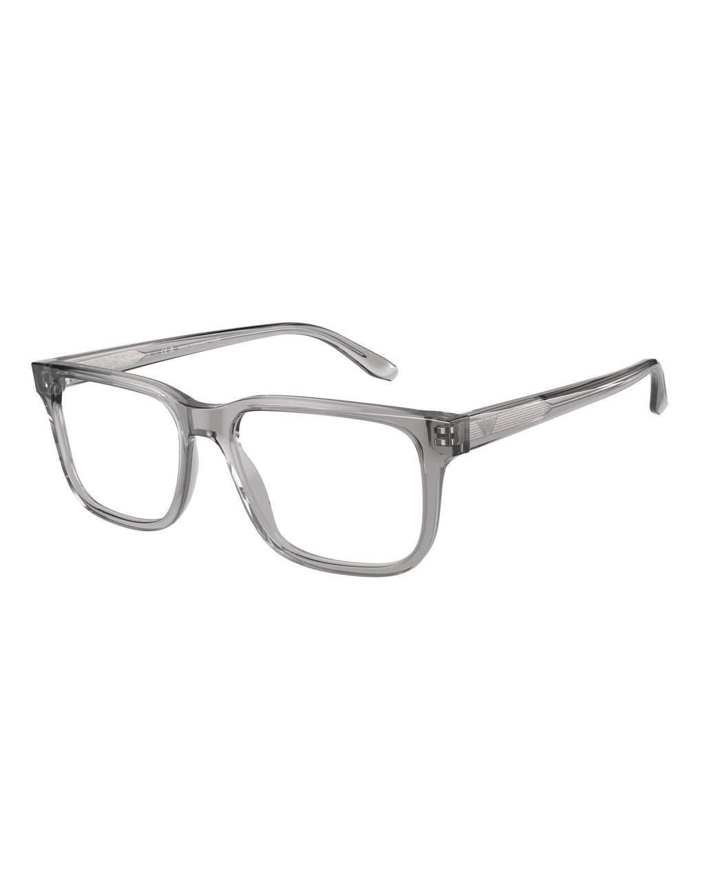 Emporio Armani Black Ea3218 5075 Optical Frames Acetate Transparent Squared Normal for men