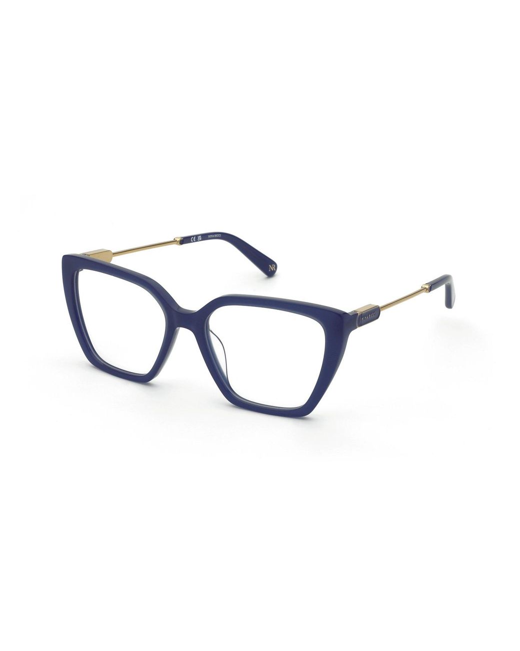 Nina Ricci Black Vnr372 0956 Optical Frames Acetate Squared