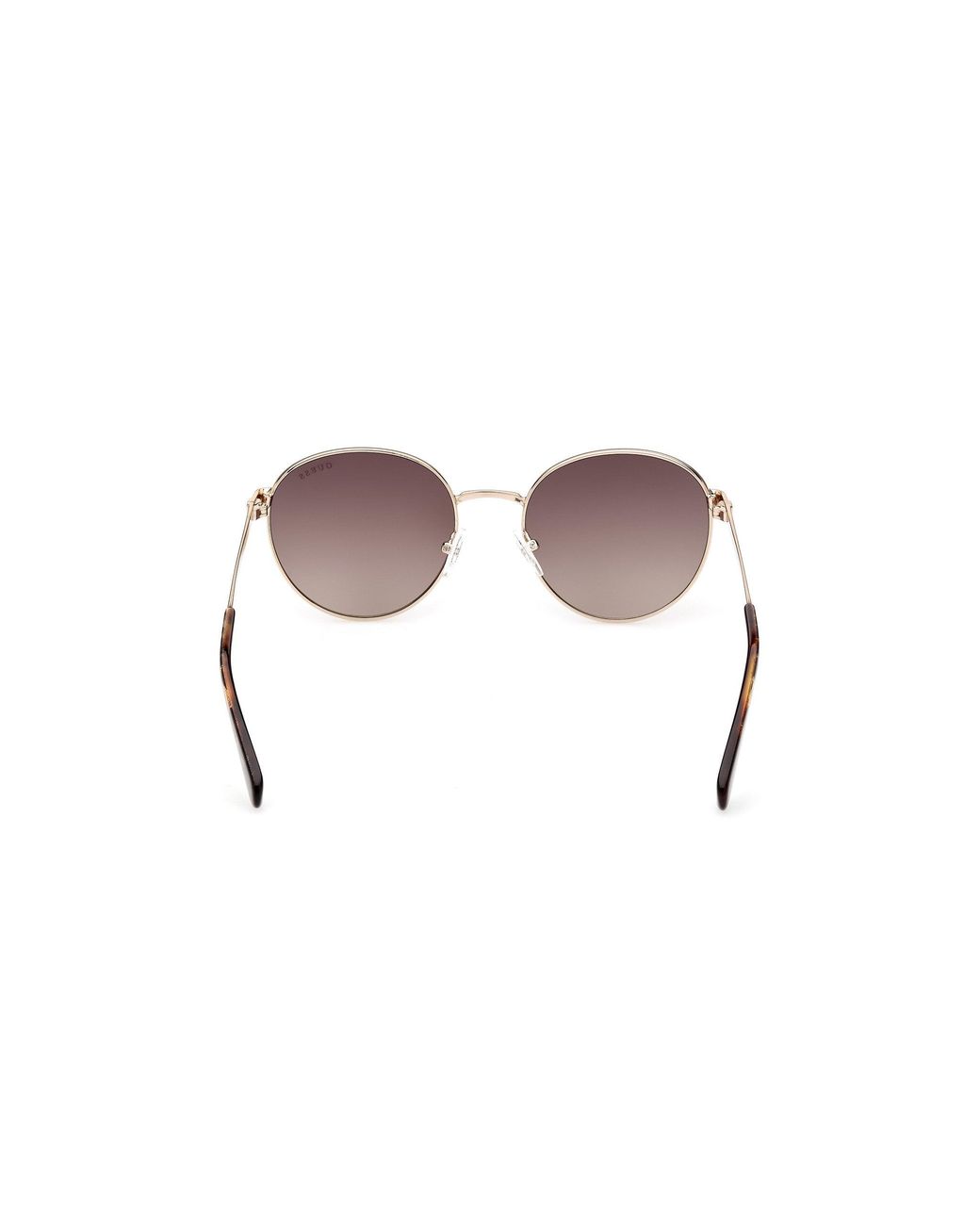 Guess Black Gu5214 32F Sunglasses Metal Round Normal Shaded