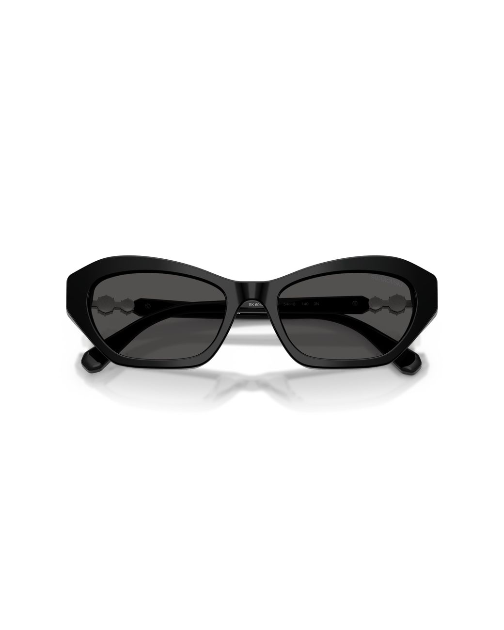 Swarovski Black Sk6048 103887 Sunglasses Acetate Cat Eye Normal