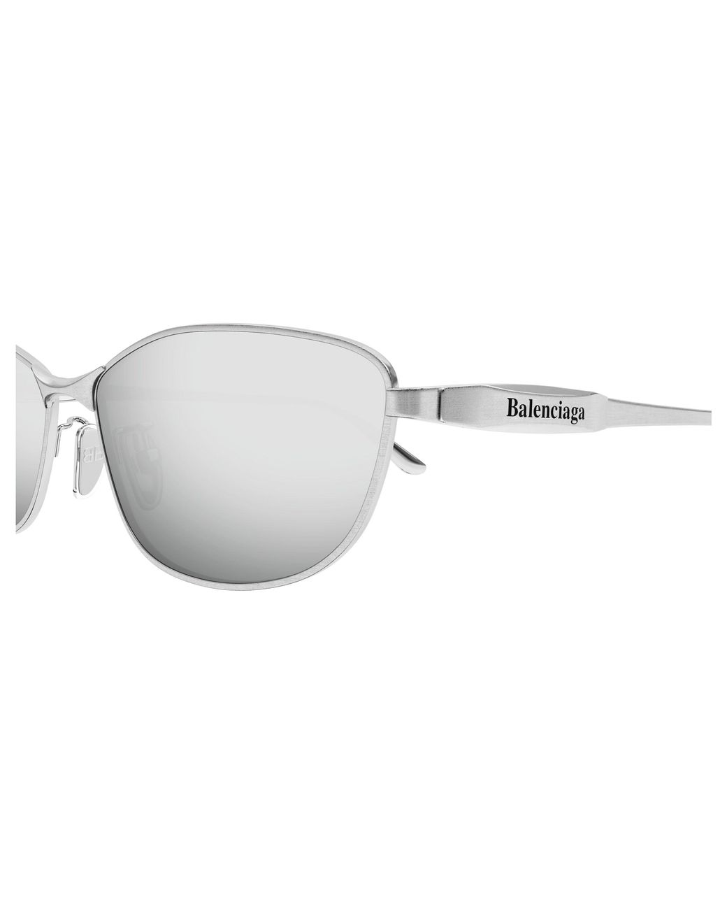 Balenciaga Black Bb0357Sa 002 Sunglasses Metal Squared