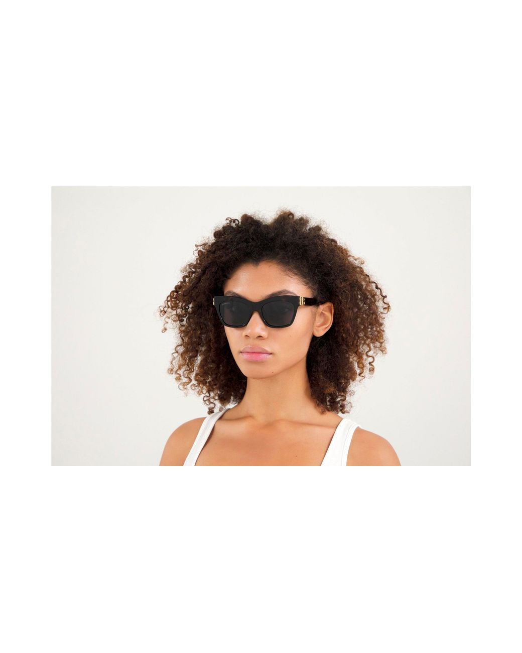 Balenciaga Black Bb0132S 002 Sunglasses Acetate Cat Eye Normal