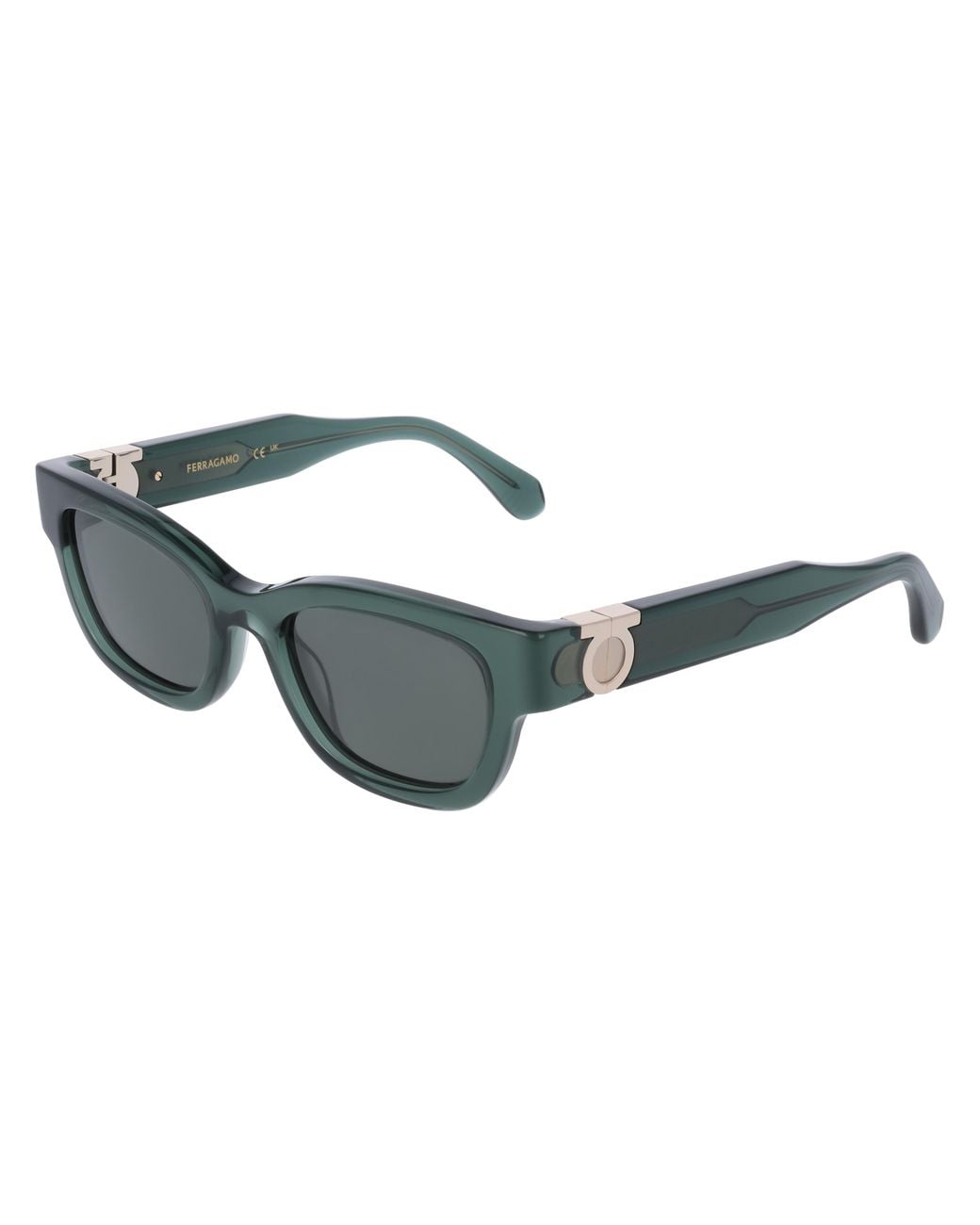 Ferragamo Black Sf2067S 317 Sunglasses Acetate Squared Normal