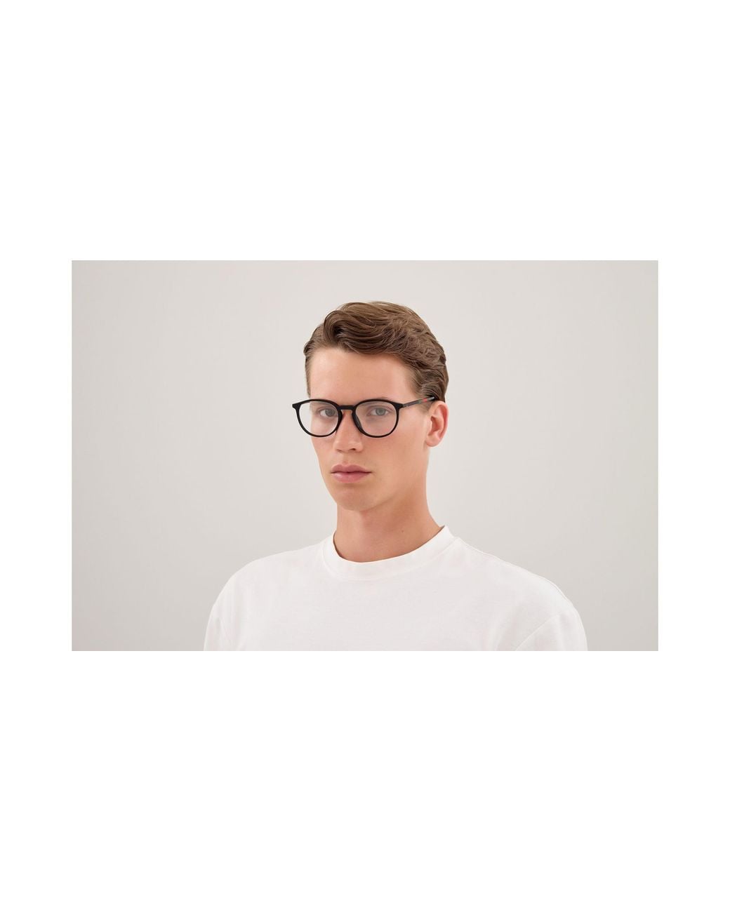 Gucci Black Gg2266Oa 001 Montature Da Vista Acetato Trasparente Rotonda