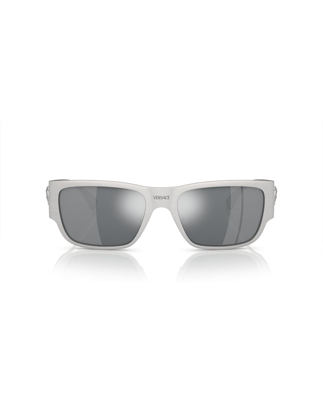 Versace Black Ve2262 12666G Sunglasses Metal Squared Mirrored Mirror for men