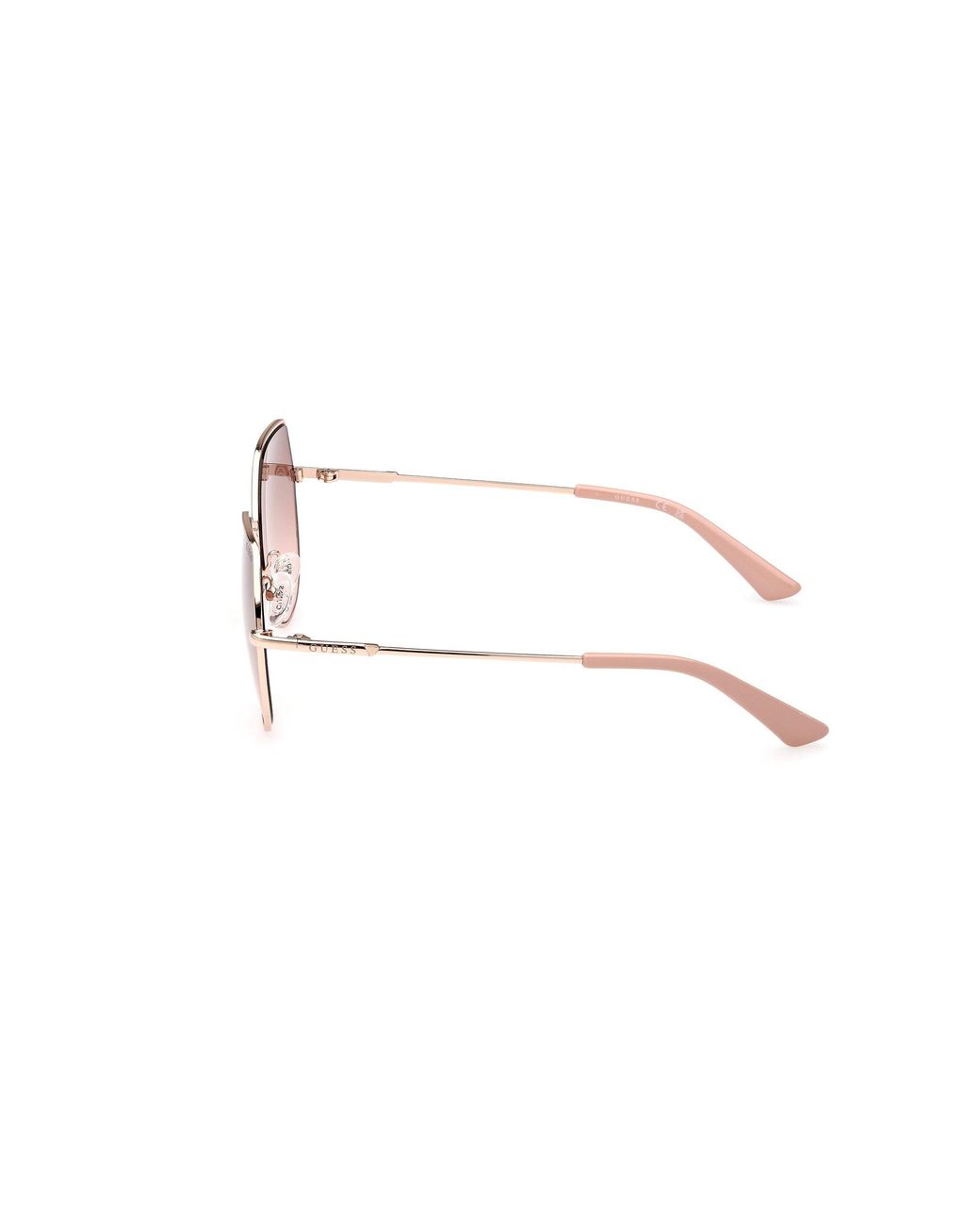 Guess Black Gu7867 32F Sunglasses Metal Geometric Normal Shaded