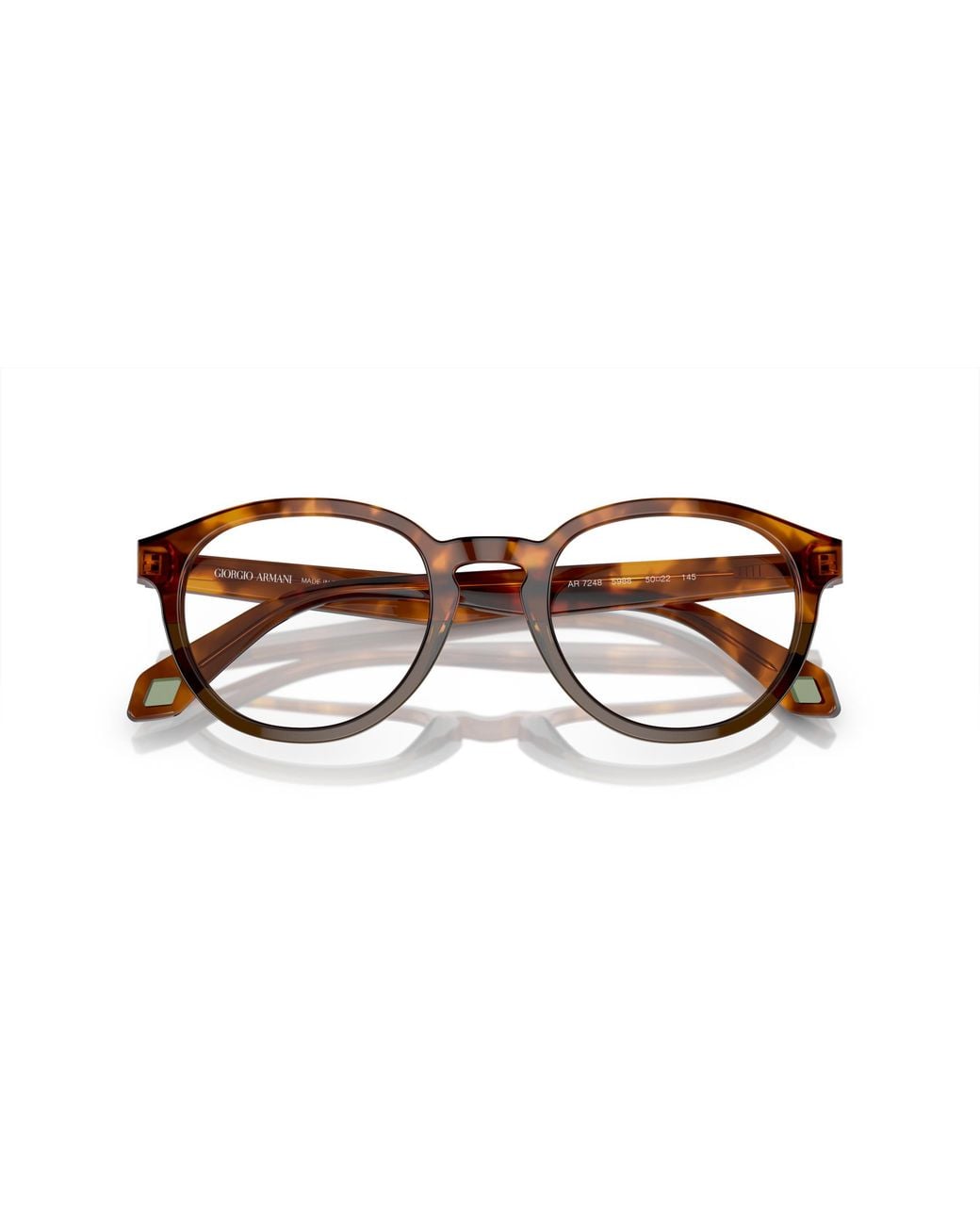 Giorgio Armani Black Ar7248 5988 Optical Frames Acetate Pantos Normal for men