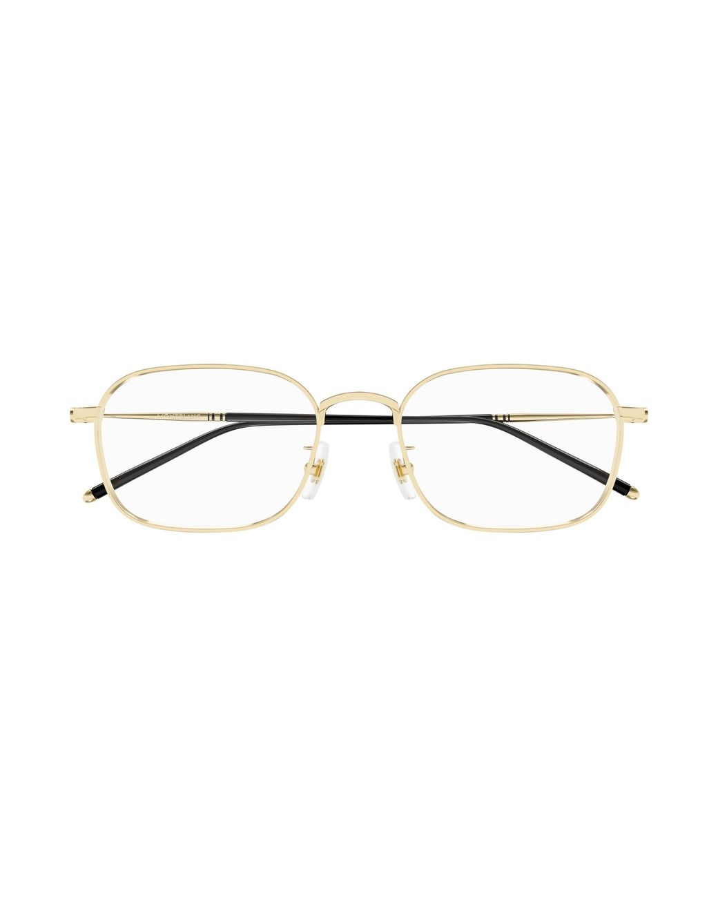 Montblanc Black Mb0414Oa 003 Optical Frames Titanium Transparent Squared for men