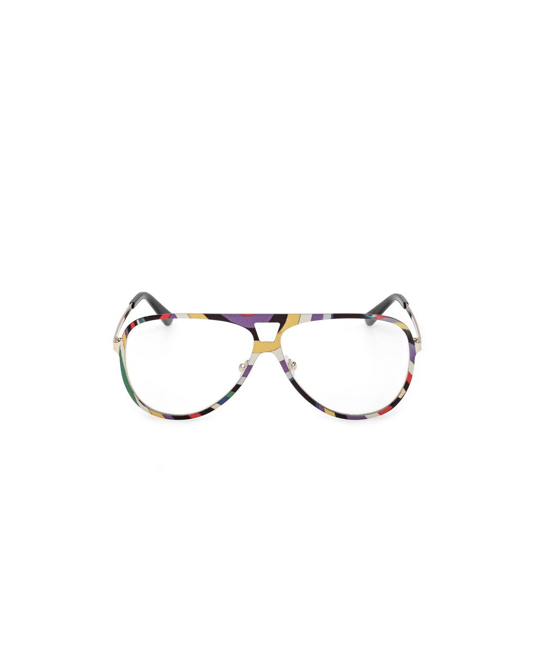 Emilio Pucci Black Ep5267 099 Optical Frames Metal Pilot Normal