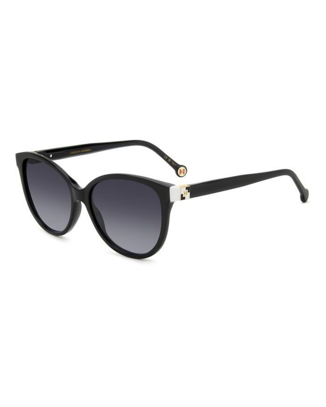 Carolina Herrera Black Her 0237/S 80S/9O Sunglasses Acetate Cat Eye Shaded