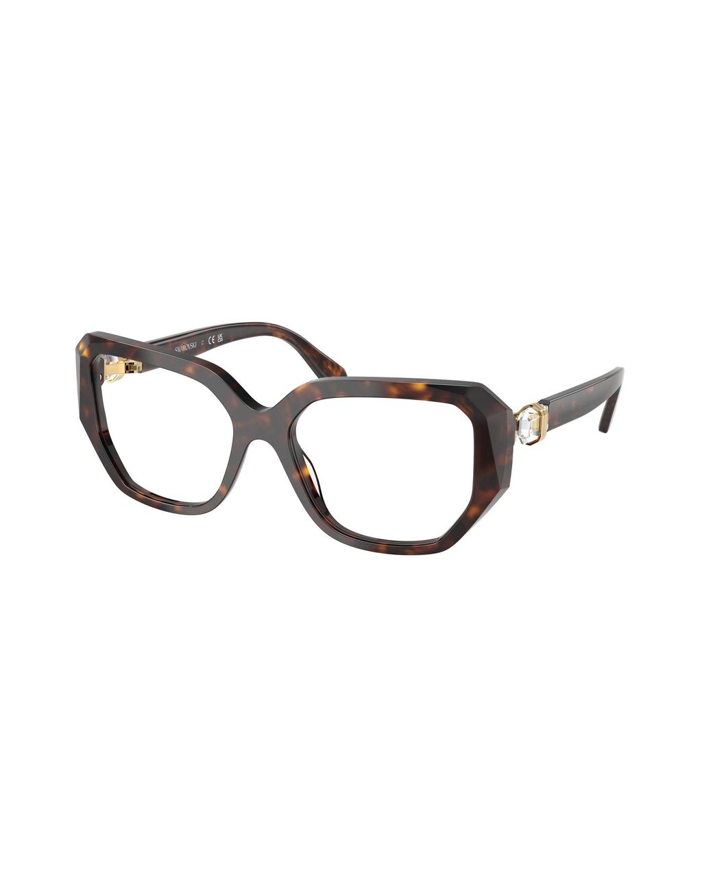 Swarovski Black Sk2035 1002 Optical Frames Acetate Geometric Normal
