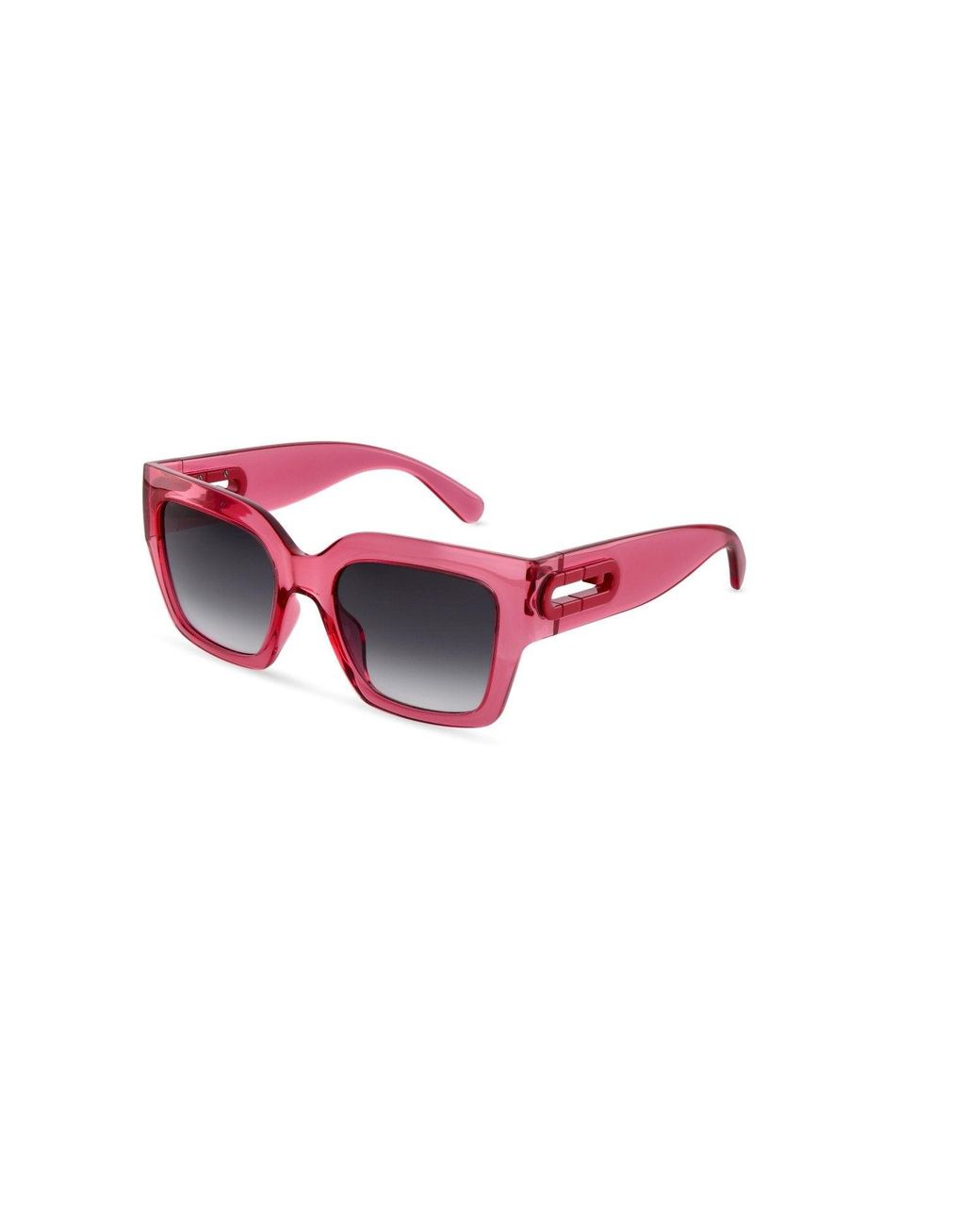 Furla Red Sfub08 03Gb Sunglasses Injected Smoke Geometric Normal Nuanced