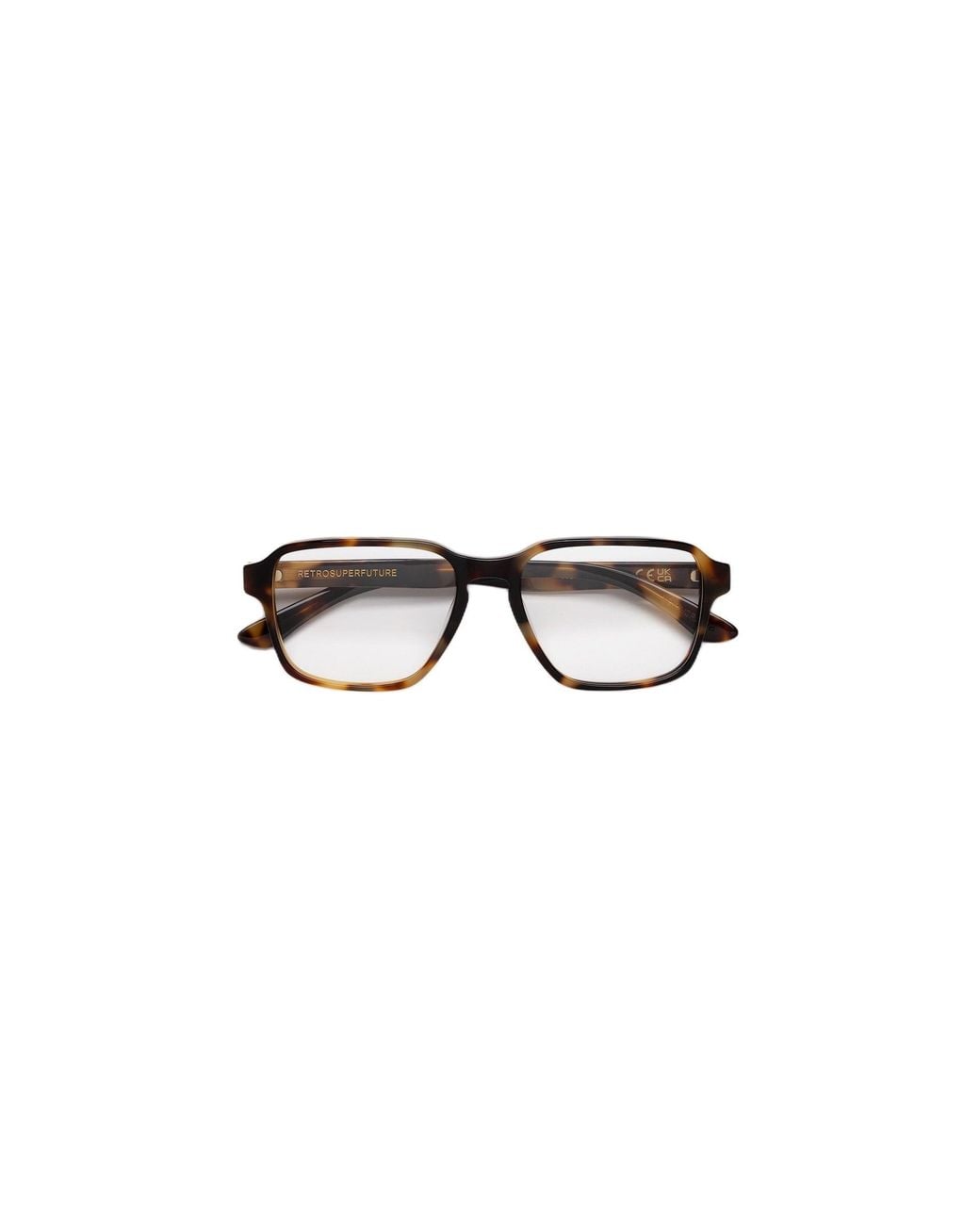 Retrosuperfuture Black Yqk Numero 160 Maculato Optical Frames Acetate Squared